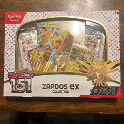 Pokémon Zapdos Ex 151 Box