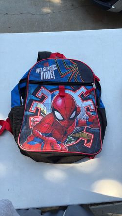 - Title: Kids Spider-Man Backpack - Web-Slinging Time! Front Graphic