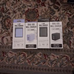 USB Double wall chargers/NEW