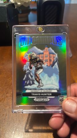 2025 Prizm Draft Picks Travis Hunter Rookie On Campus OC-THR -Colorado Buffaloes