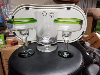 Sauza glass margherita glasses and pitcher