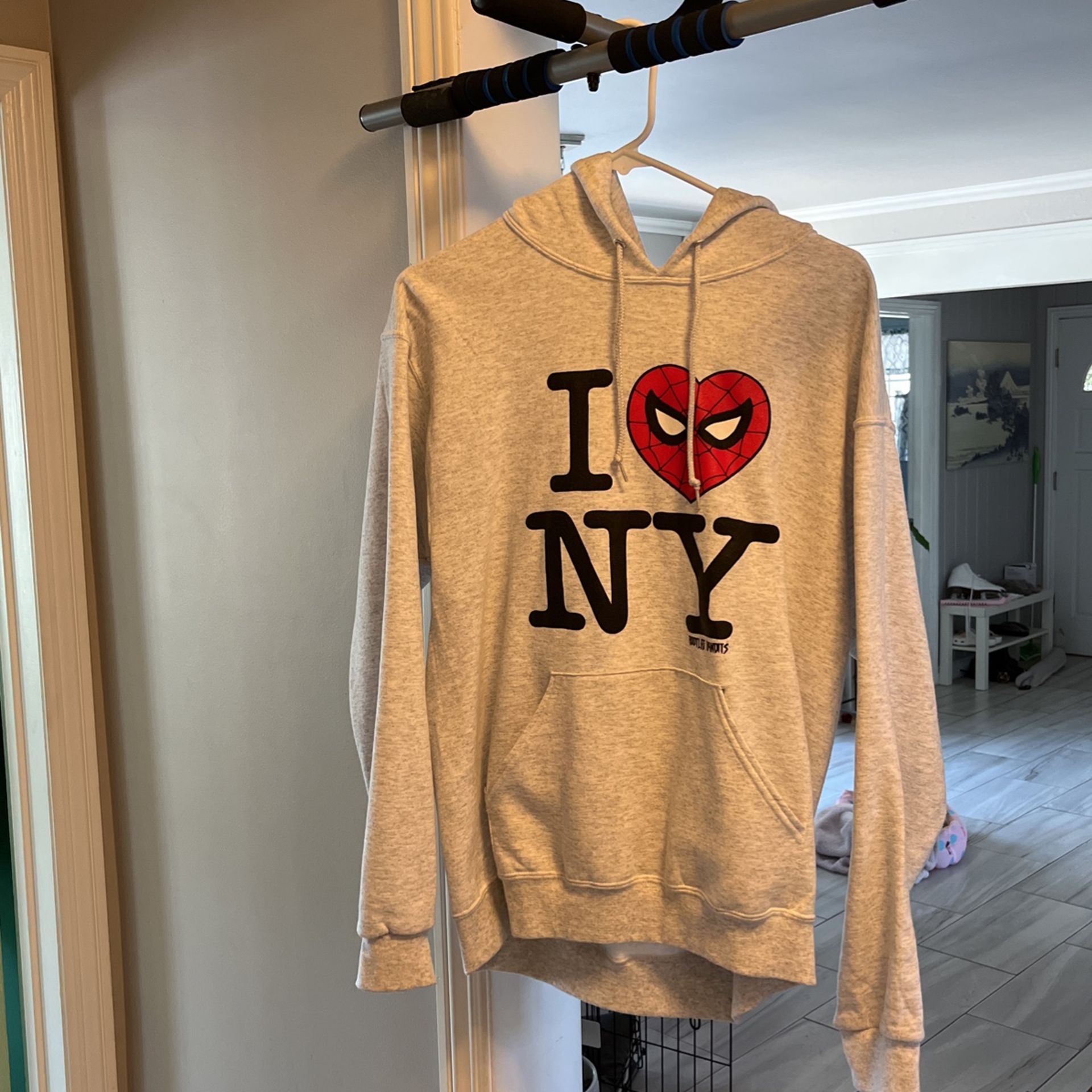 i love NY spiderman hoodie