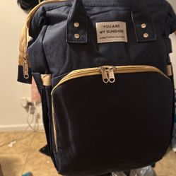 Diaper Bag  Converts To Backpack