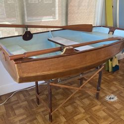 Wood Row Boat