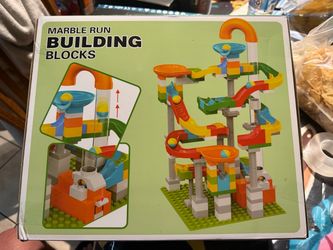 143Pcs Marble Runs for Kids 4-8, Classic Building Blocks for Toddlers 3-5 Marble Runs for Kids 3-5 w/ Launcher Compatible with LEGO DUPLO Marble Run &