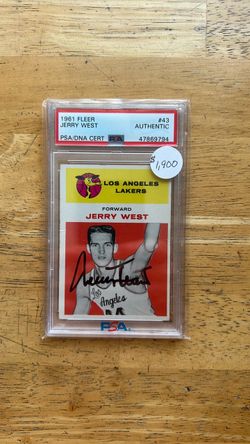 1961 Fleer Basketball Card #43 Jerry West PSA (Authentic) PSA/DNA Certified