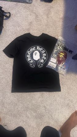 BAPE x Chrome Hearts Black Graphic T-Shirt