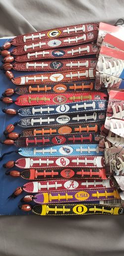 Game wear leather wristbands