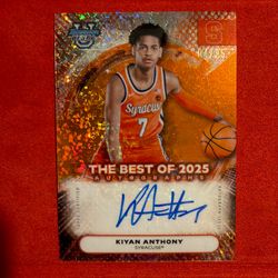 Kiyan Anthony Orange Speckle Color Match Auto /25