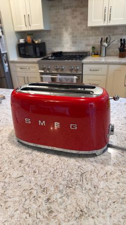Smeg 4-Slice Toaster Red Retro Style
