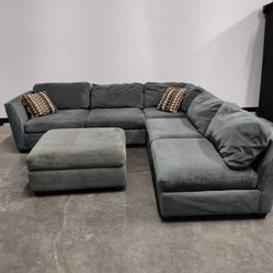 FREE DELIVERY - Havertys Modular Sectional Sofa with Ottoman