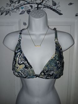 XL Snake Print Bikini Top