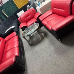 NEW 3Pc SOFA WITH LOVESEAT AND CHAIR - BEDROOM FURNITURE DINING ROOM BED MATTRESS AND MORE 