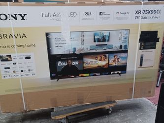 75" Screen Led Smart 4k Ultra HDTV By Sony Bravia KD75X90CL.  120htz.  Original Box SEALED