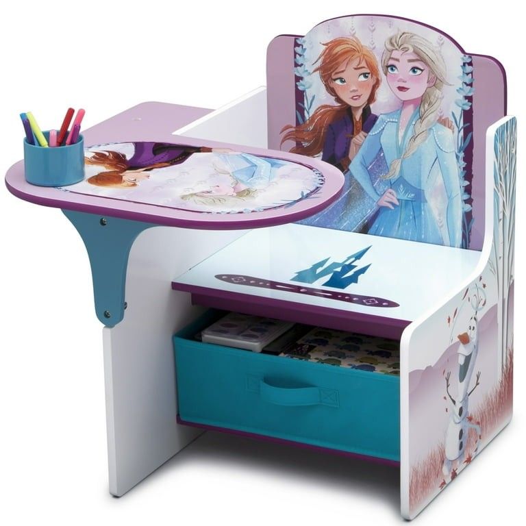 Disney Frozen Chair Desk With Storage Bin.
