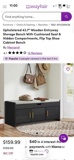 Wayfair Storage Bench