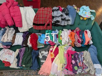 Girl clothes, 5T:  90+ pieces