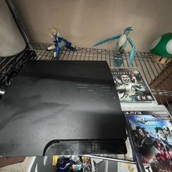 PS3 Slim 320 Gig W Wired Control And Games 