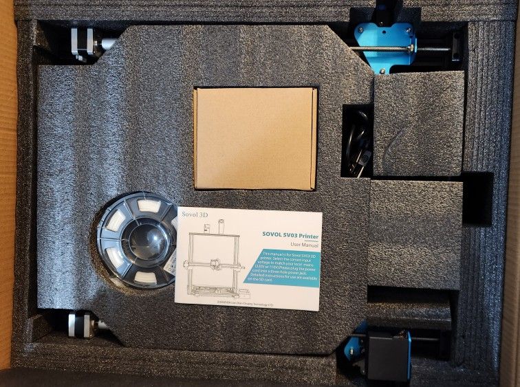 3D Printer Sovol SV03, Direct Drive Extruder, 350 x 350 x 400mm, USED, See Desc.