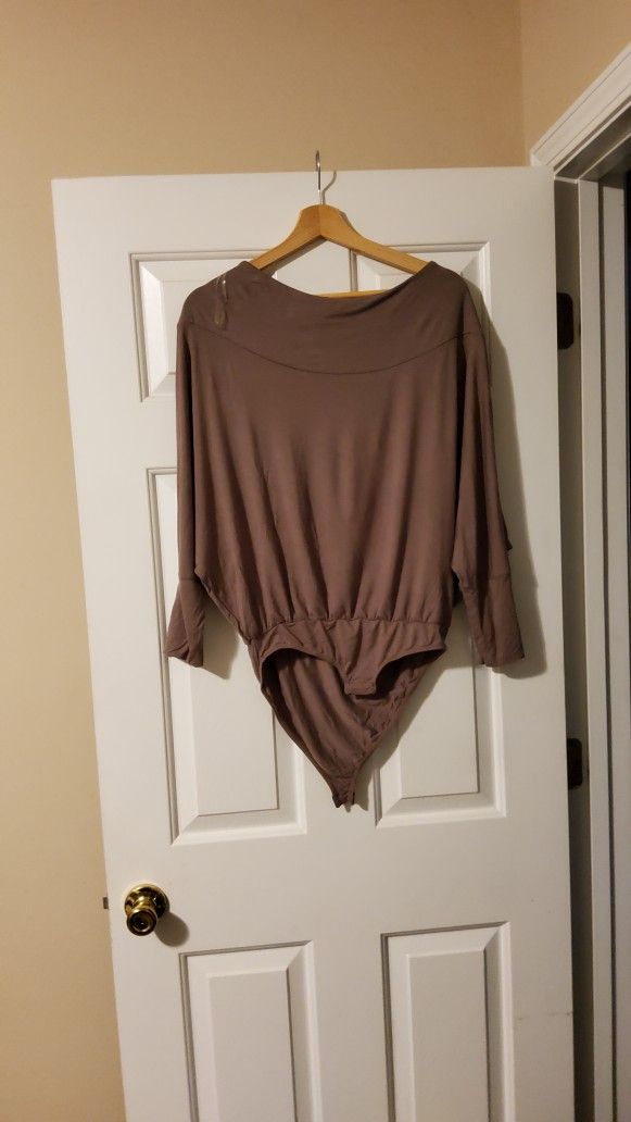 Perfectly Taupe Bodysuit Size Small