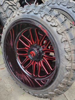 22 x 13 Fuel wheels and tires 8 lug