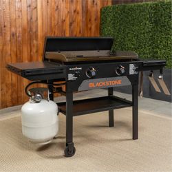 NEW 28” Omnivore Griddle with Hard Cover, full propane tank