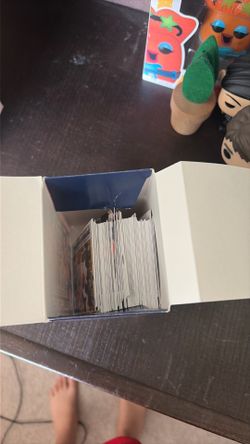 Box of college cards
