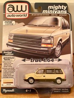 Auto World Mighty Minivans 1987 Plymouth Voyager