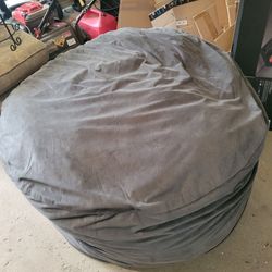 Large Gray Bean Bag Chair