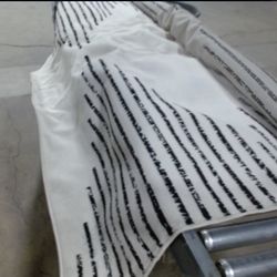 6x8 Generic Area Rug Geometric boho Design Black And White 