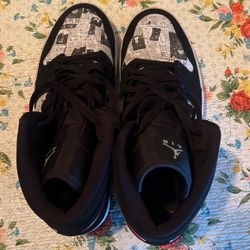 Jordan 1 Mid Newspaper
