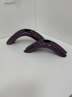 Vintage Studio Pottery set of 2 Candles Holders Signed for the Artist