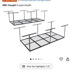 FLEXIMOUNTS 4x8 Overhead Garage Storage Rack