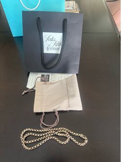David Yurman sterling silver men’s chain