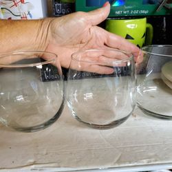 3 Stemless Glasses