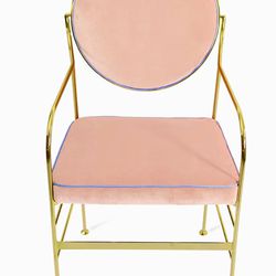 Luigina Gold and Pink Queen Chair