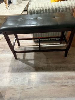 leather bench