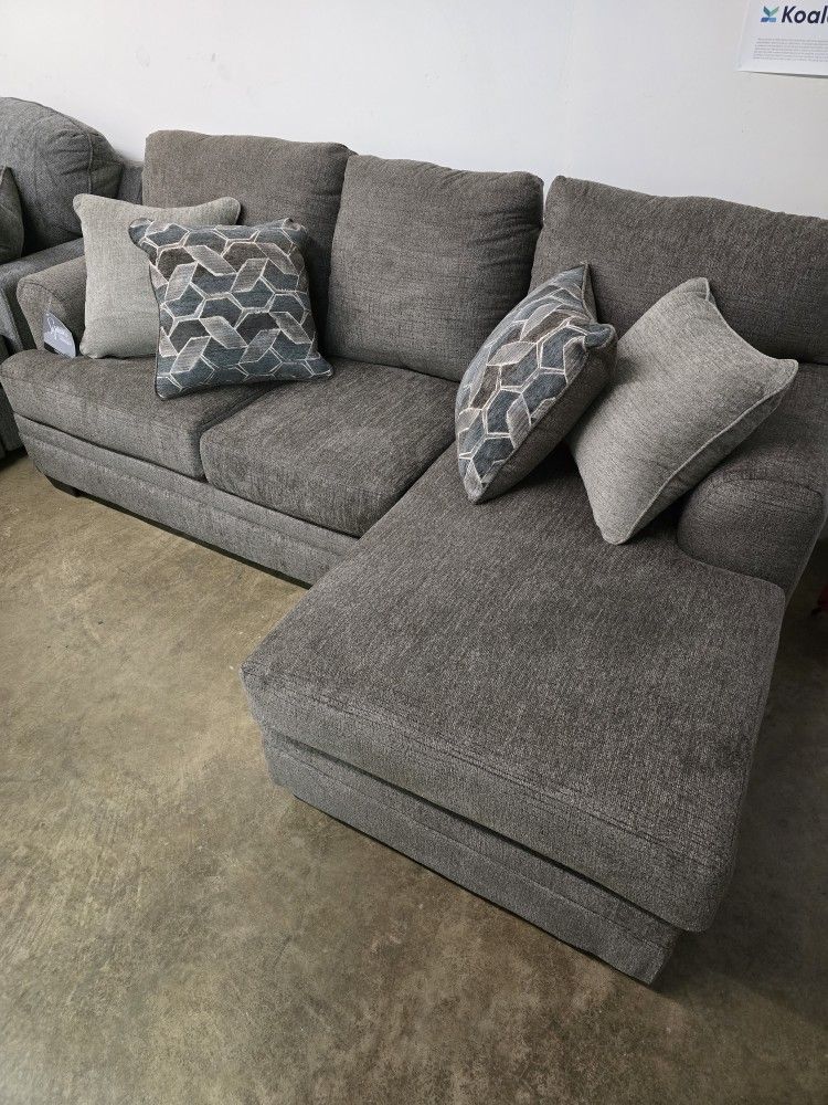 New Brown Sofa With Reversible Chaise