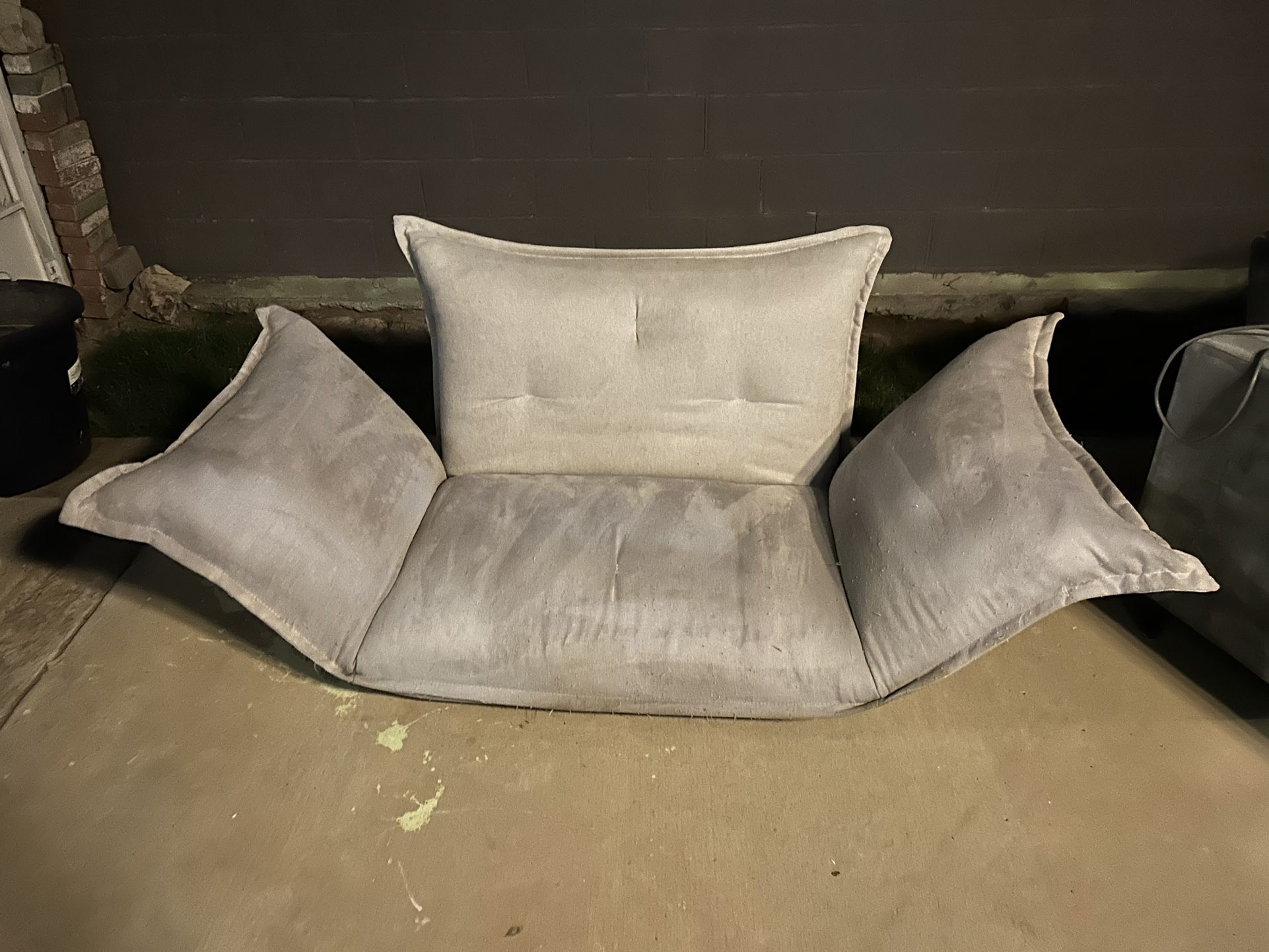 Convertible floor Couch/Bed- Grey 