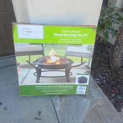 28 in Wood Burning Fire Pit