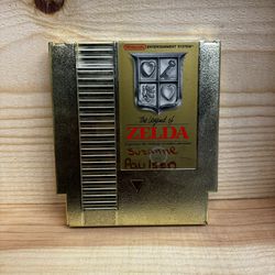 The Legend Of Zelda Gold Cartridge