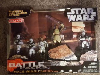 Star Wars Mace Windu Attack Batallion