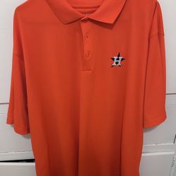 Houston Astros Men’s Size 2XL Polo Style Shirt In Good Condition 