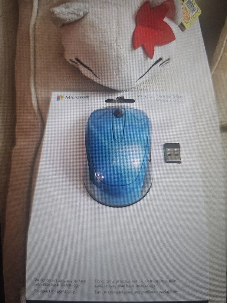 Microsoft Wireless Mobile Mouse 3500 Cyan Brand New Sealed