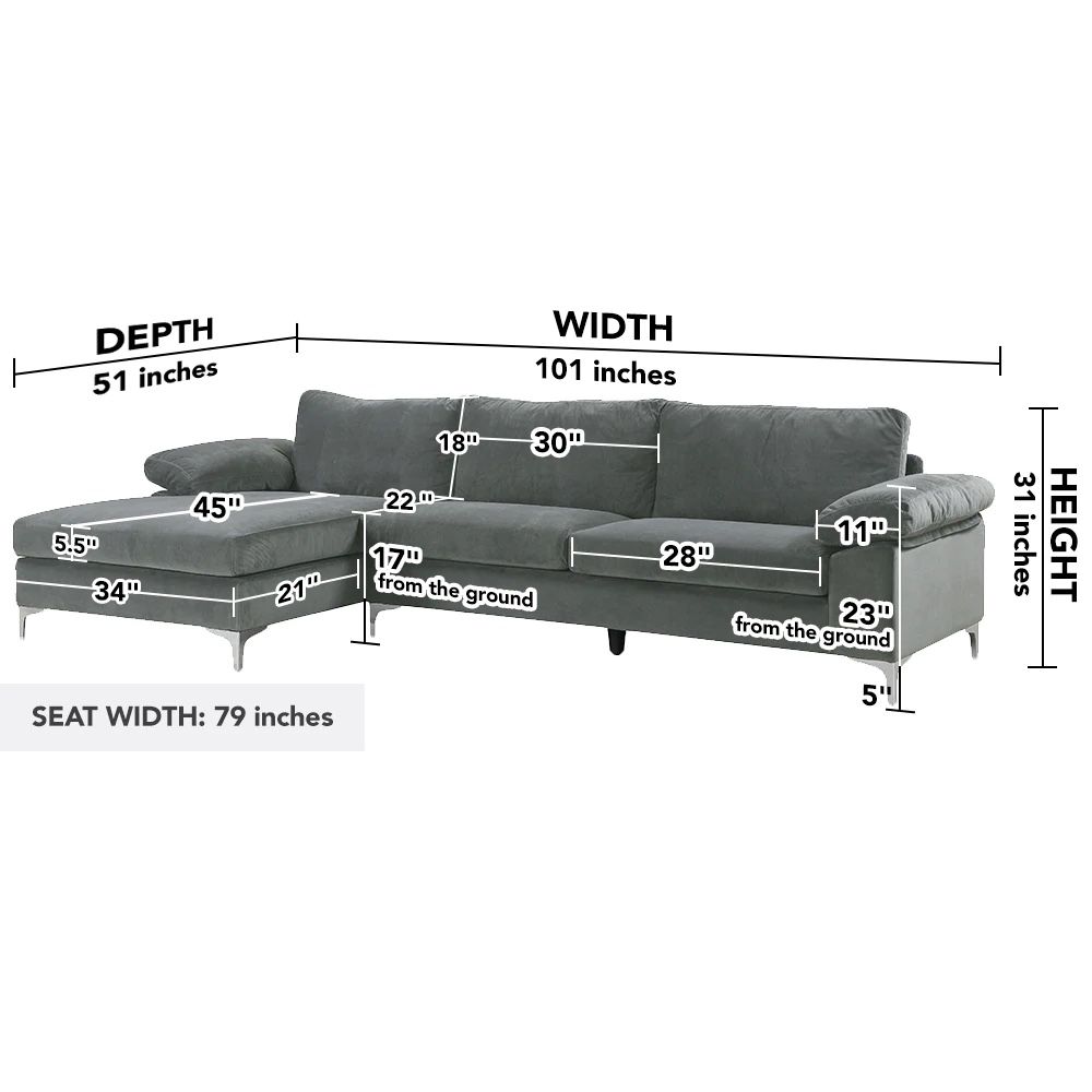 Grey Sectional Couch