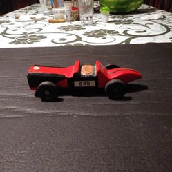 Vintage Boy Scouts Pinewood Derby Race Car