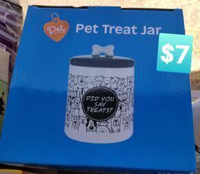 Pet treat jar
