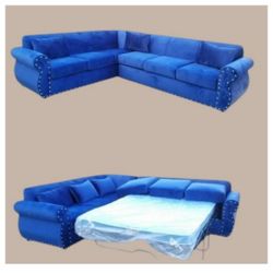 BRAND NEW 7X9FT SECTIONAL COUCHES SOFA WITH SLEEPER 