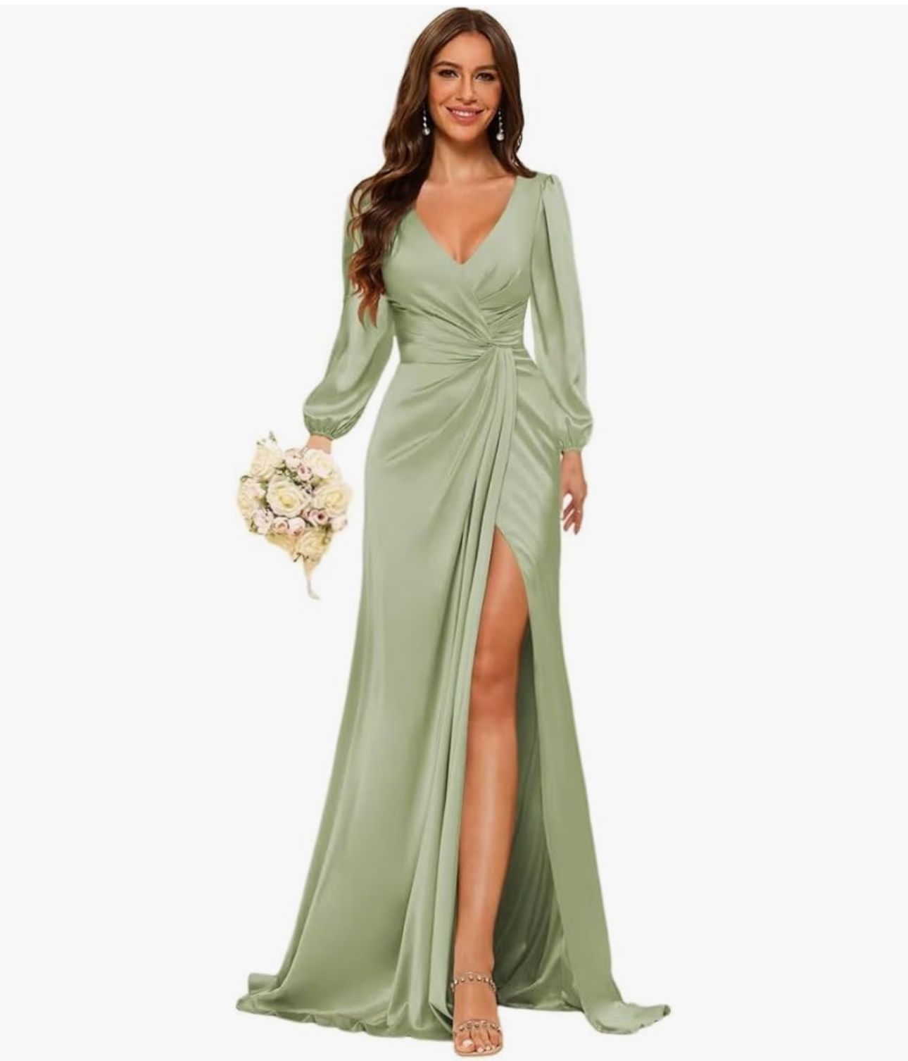 Light Sage green- Bridesmaid Dress