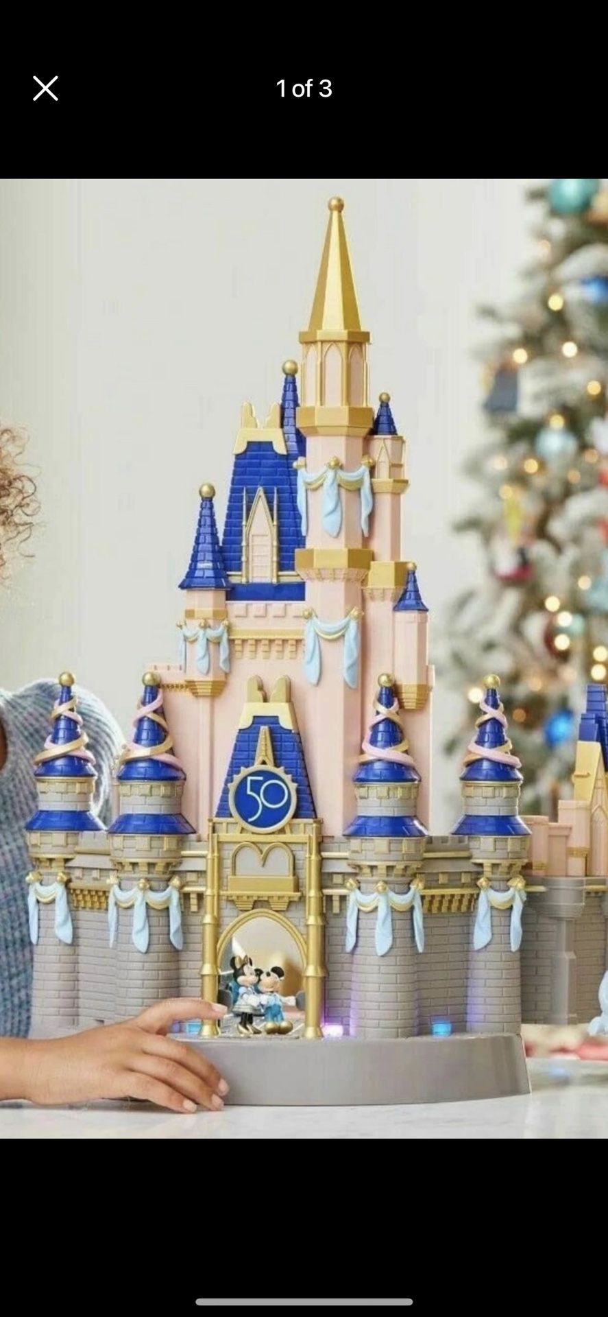 2021 Disney Parks 50th Anniversary Cinderella Castle Playset 23” Light Up